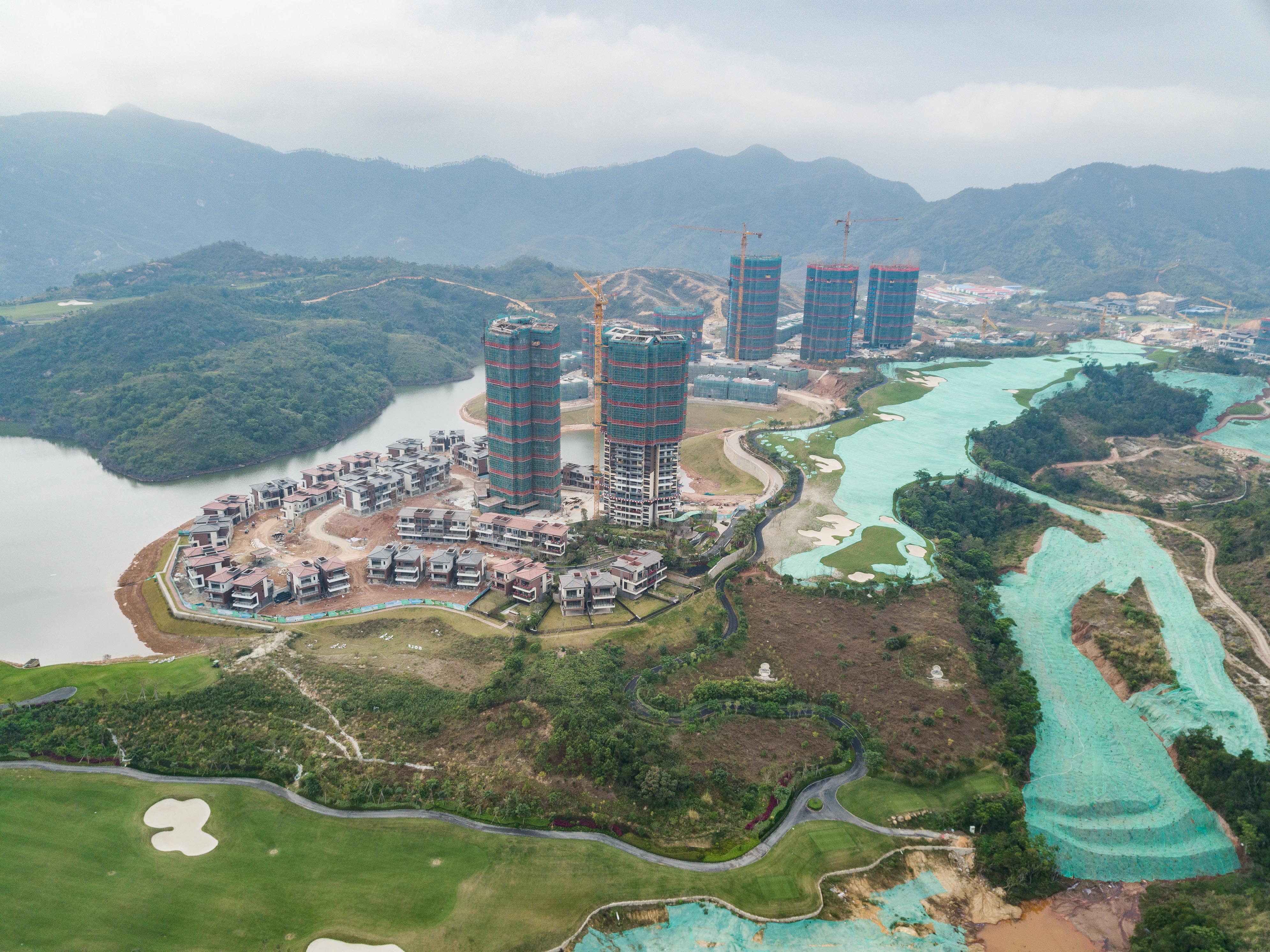 星河山海半岛前排山景图片